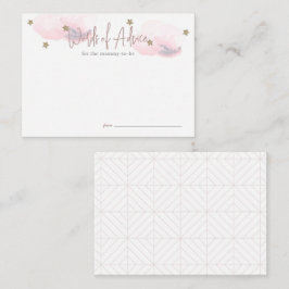 Cloud 9 Rosa Baby Shower Advice Tilläggskort