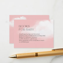 Cloud 9 Rosa Girl Baby Shower Bokar för Baby