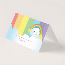 Cloud and Rainbow Children Birthday personlig Kort