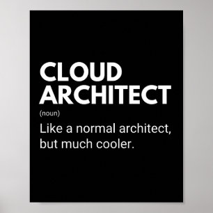 Cloud Architect Funny Say Poster