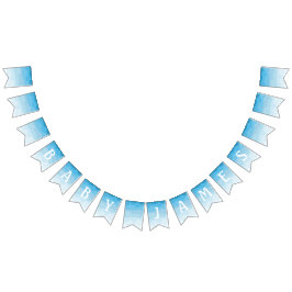 Cloud Baby Shower Bunting Flaggor