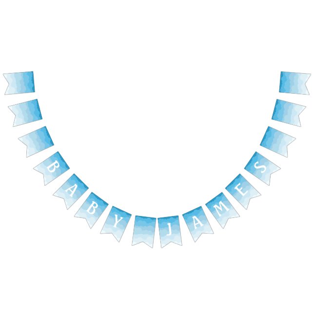 Cloud Baby Shower Bunting Flaggor (Alla)