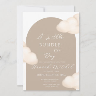 Cloud Baby Shower Invitation - Customizable Julkort