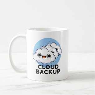 Cloud Backup Funny Computer Weather Pun Kaffemugg