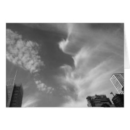 Cloud Bird, New York City, USA, noir, kort