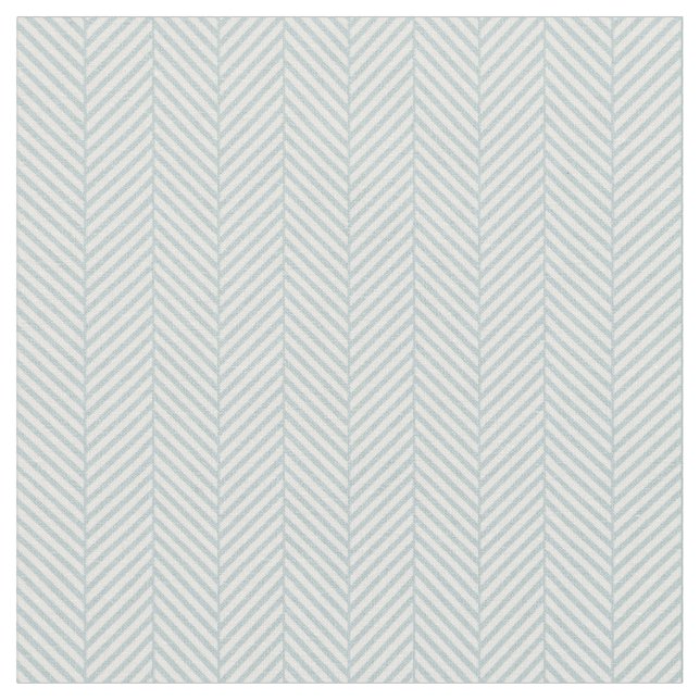 Cloud Blue Herringbone Tyg (Närbild)
