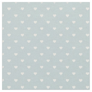 Cloud Blue Polka Dot Hearts Tyg