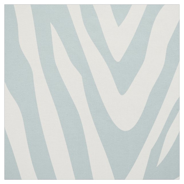 Cloud Blue Zebra tryck Large  Tyg (Provkarta)