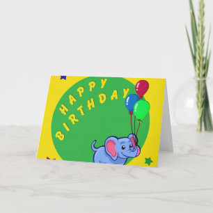 Cloud Card grattis på födelsedagen Ord Kort