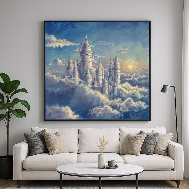 Cloud Castle - Painterly Fantasy Art Poster (Skapare uppladdad)