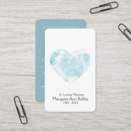 Cloud Christian Photo Prayer Card Visitkort
