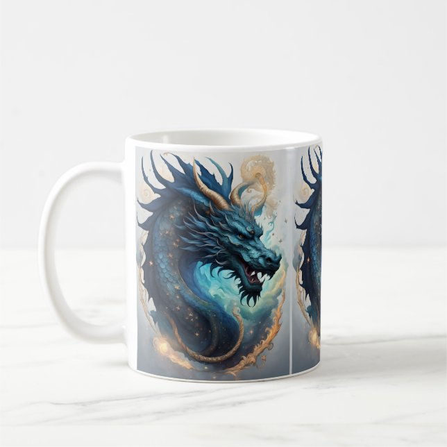 cloud dragon coffee mug kaffemugg (Vänster)