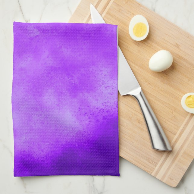 Cloud Effect Blueberry Tea Towel Kökshandduk (Vikt i Fjärdedel)