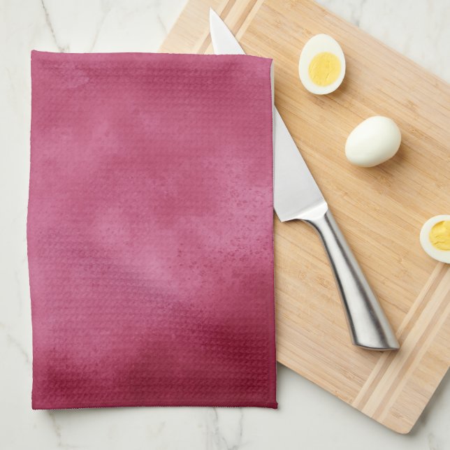 Cloud Effect Burgundy  Tea Towel Kökshandduk (Vikt i Fjärdedel)