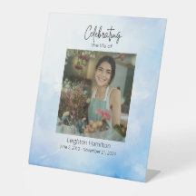 Cloud Funeral Firande of Life Sign