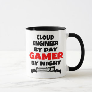 Cloud Ingenjör Kärlek spelar videospel Mugg