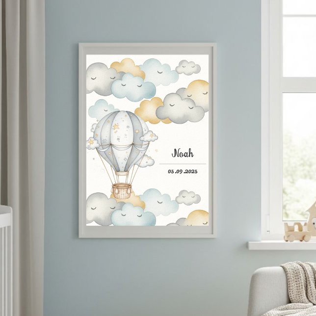 Cloud Journey" Art Print - Baby Nursery Decor Poster (Skapare uppladdad)