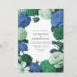 Cloud Mint, Alpine Blue & Evergreen Mist Wedding Inbjudningar