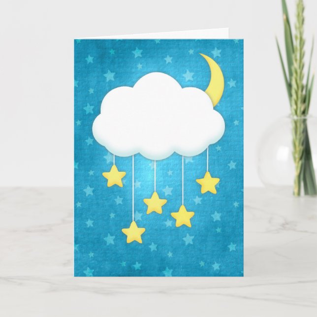 Cloud Mobile Greeting Card Kort (Framsida)