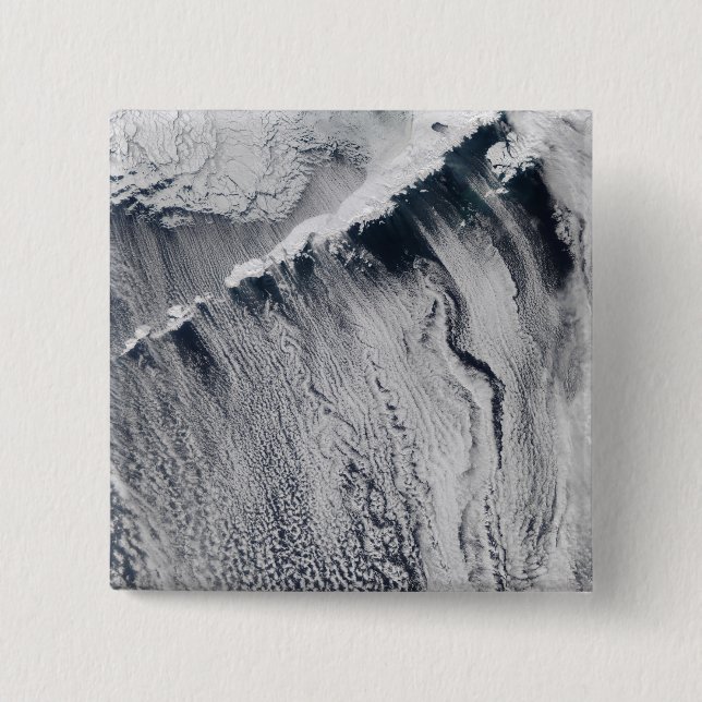 Cloud mönster synlig över Aleutian Island Knapp (Framsida)