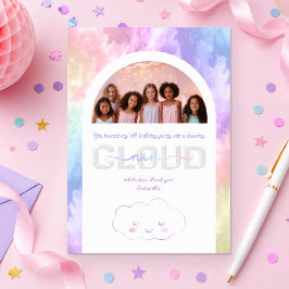 Cloud Nine 9-års födelsedags tackkort – Pastell Sk Tack Kort