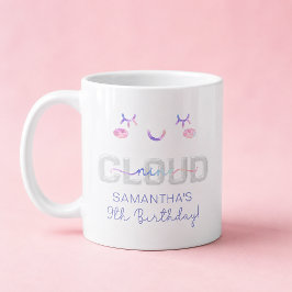 Cloud Nine 9-års födelsedagsmugg – Pastellhimlen P Kaffemugg