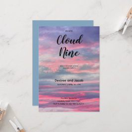 Cloud Nine Baby Boy Shower Invitations Inbjudningar