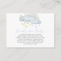 Cloud Nine Baby Pojke Baby Shower Bok Begäran Enc