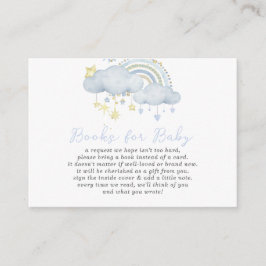 Cloud Nine Baby Pojke Baby Shower Bok Begäran Enc Tilläggskort