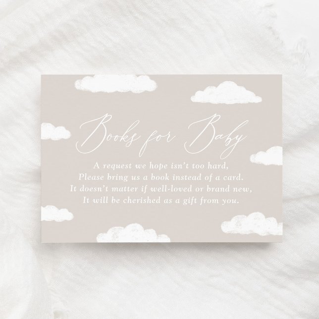 Cloud Nine Baby Shower Bokar för Baby Card Tilläggskort (Skapare uppladdad)