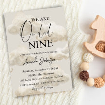 Cloud Nine Beige Gender Neutral Himmel Baby Shower