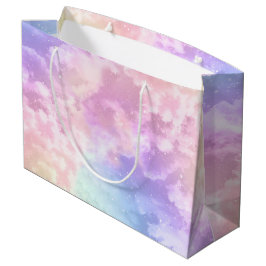 Cloud Nine Birthday Gift Bag - Stora Pastel Himmel