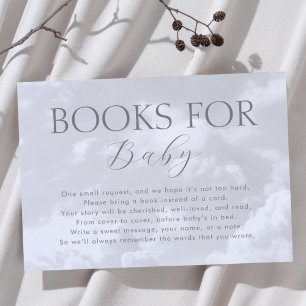 Cloud Nine Bokar för Baby Himmel Baby Shower Tilläggskort