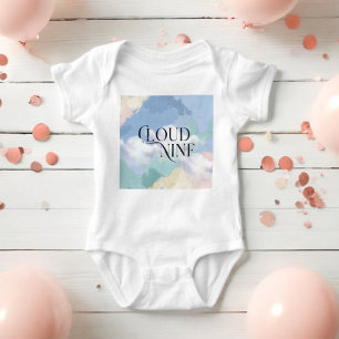Cloud Nine Elegant Pastel Baby Shower T Shirt