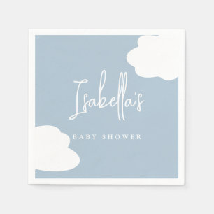 Cloud Nine Gender Neutral Baby Shower Pappersservett