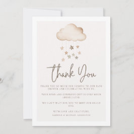 Cloud Nine Gender Neutral Baby Shower Tack Inbjudningar