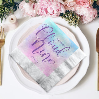 Cloud Nine Girl Baby Shower Pappersservett