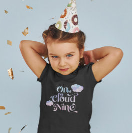 Cloud Nine Girl Födelsedagsfest T Shirt