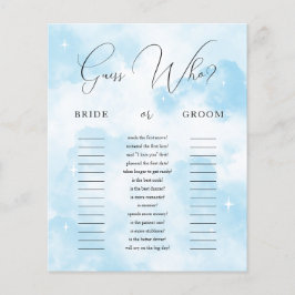 Cloud Nine Gissa vem som har spelat eller Groom Ga