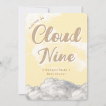 Cloud Nine Himmel - Anpassningsbar Baby Shower-inb