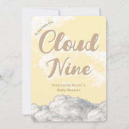 Cloud Nine Himmel - Anpassningsbar Baby Shower-inb Inbjudningar