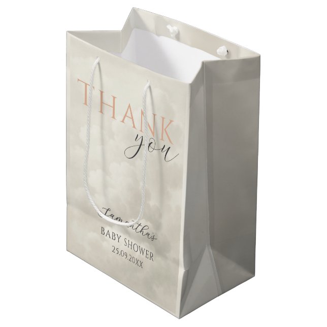 Cloud Nine Modern Baby Shower Tack (Framsidan Vinklad)