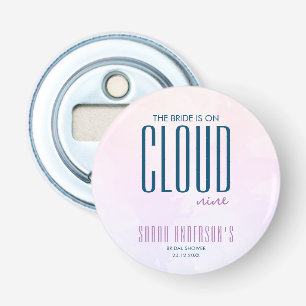 Cloud Nine Modern Pastell Blå Drömmig Bröllopsfest Flasköppnare