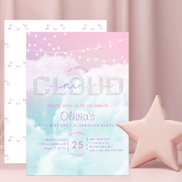 Cloud Nine Pyjamasparty Inbjudan – 9-årsdag