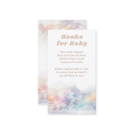 Cloud Nine Rainbow Cloud Baby Shower Bokar Tilläggskort