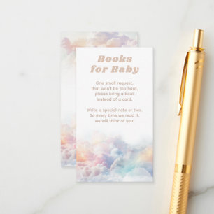Cloud Nine Rainbow Cloud Baby Shower Bokar Tilläggskort