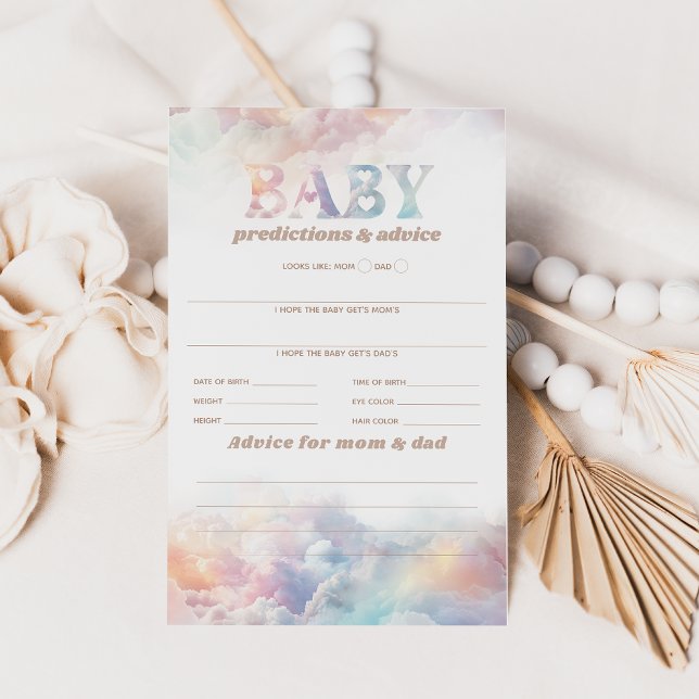 Cloud Nine Rainbow Cloud Baby Shower Game (Skapare uppladdad)