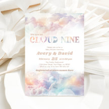 Cloud Nine Rainbow fluffy Cloud-molnet Baby Shower
