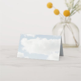 Cloud Nine-tema Hon är på Cloud 9-fest Placeringskort