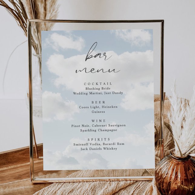 Cloud Nine Theme Cloud 9 Pub Menu Poster (Skapare uppladdad)